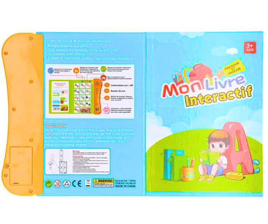 MON LIVRE INTERACTIF FRANÇAIS/ANGLAIS +36