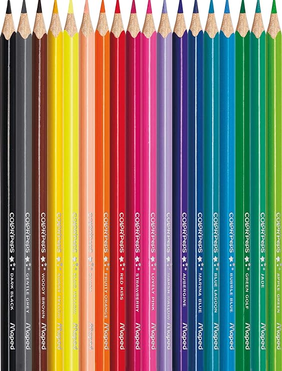 CRAYONS COULEUR MAPED 18PC CLASSIC MA183218