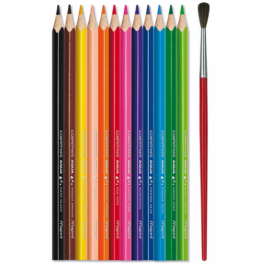 CRAYONS COULEUR MAPED AQUA 12PC MA836011