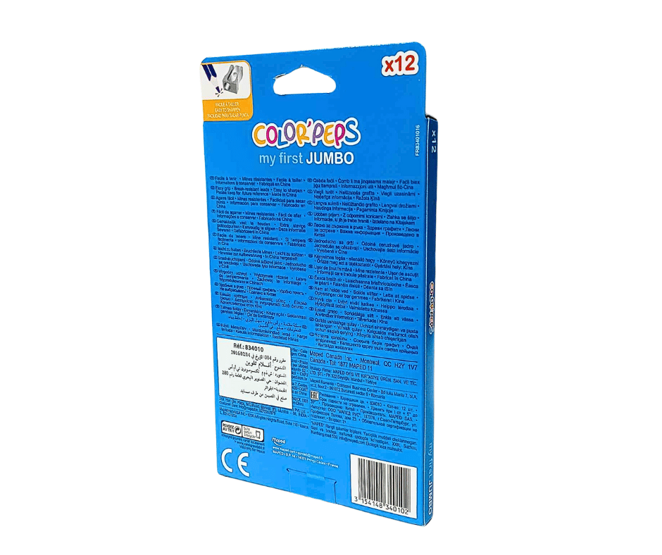 CRAYONS COULEUR MAPED 12PC MAXI 834010