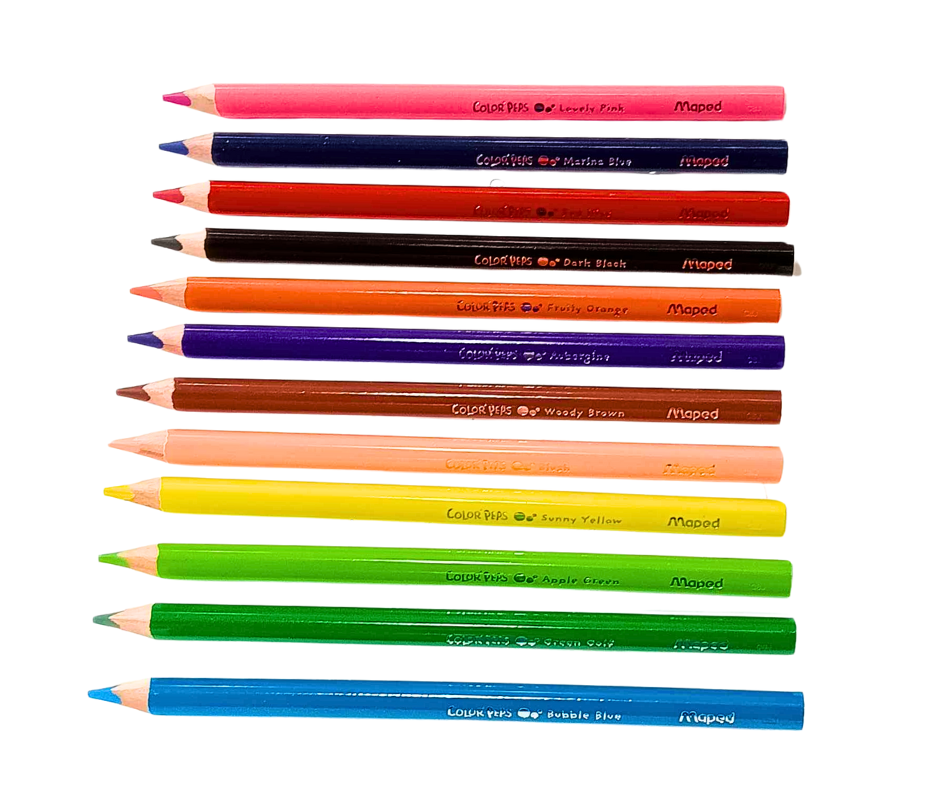 CRAYONS COULEUR MAPED 12PC MAXI 834010