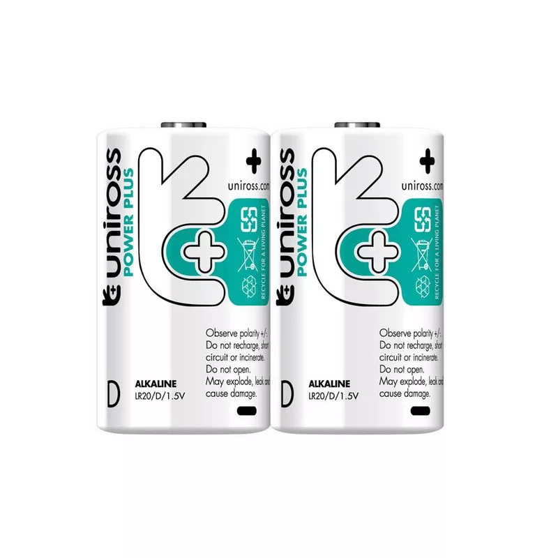 PILE UNIROSS POWER PLUS ALKALINE LR20 1.5V