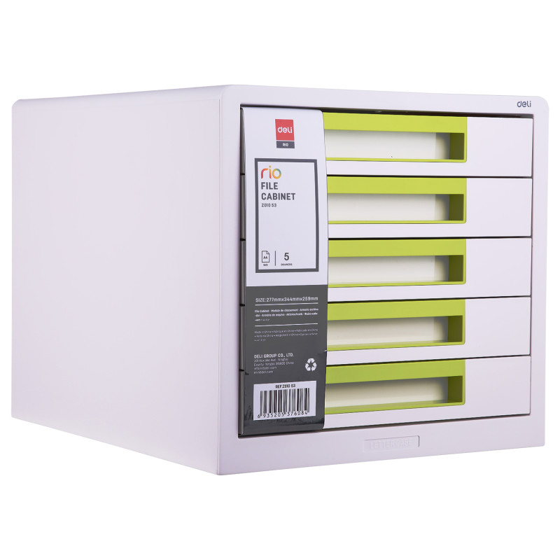 TRIEUR DELI 5 TIROIRS VERT Z01035