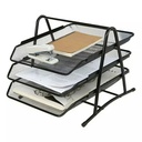 CORBEILLE A COURRIER TECHNO METALLIQUE 3 ETAGES TE5175