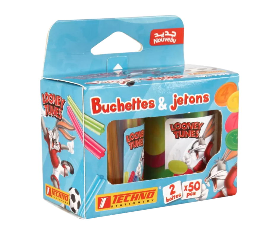 BUCHETTES ET JETONS EDUCATIFS TECHNO 9396