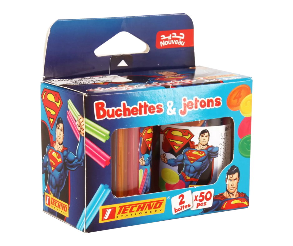 BUCHETTES ET JETONS EDUCATIFS TECHNO 9396