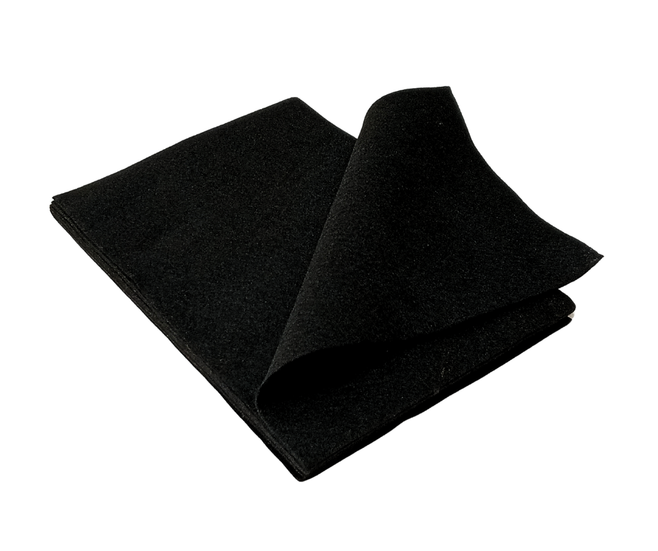 COUPONS FEUTRINE A4 160G NOIR 10 FEUILLES