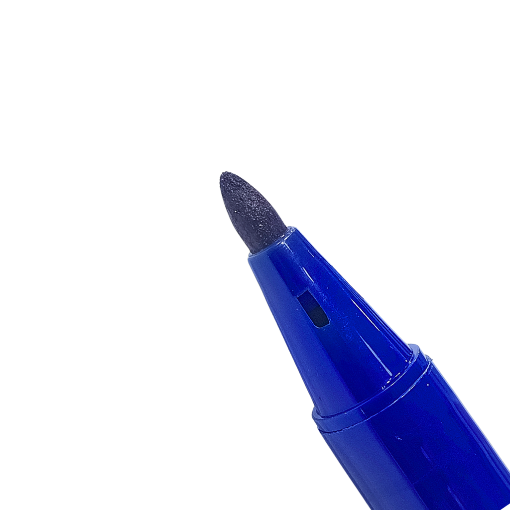 MARQUEUR PERMANENT BLEU TECHNO DOUBLE TETE