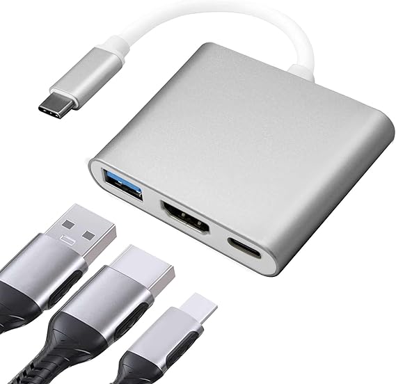 ADAPTATEUR TYPE C TO HDMI+USB 3.0+TYPE C 