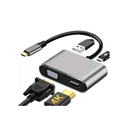 ADAPTATEUR 4IN1 TYPE C TO HDMI+VGA+USB