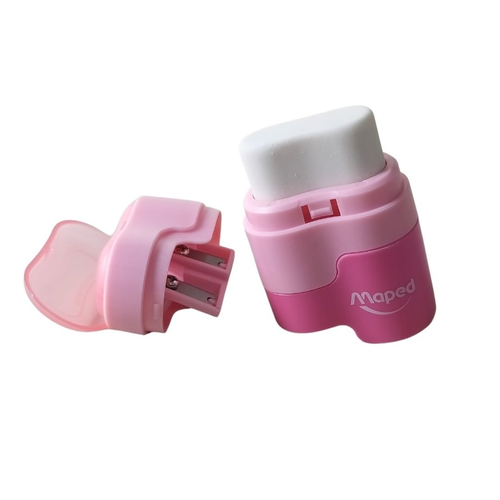 TAILLE CRAYONS + GOMME MAPED CONNECT PASTEL 2 TROUS 04921