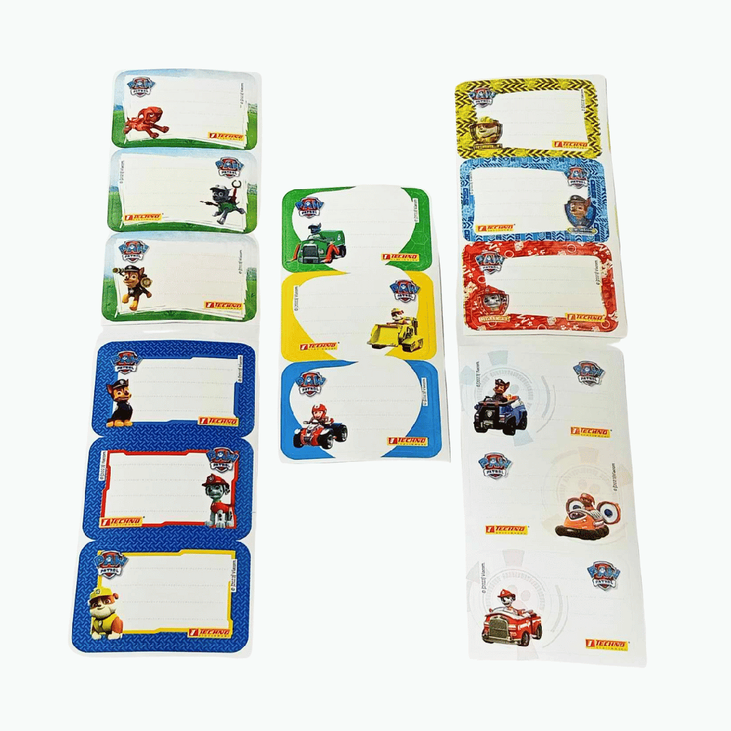 ÉTIQUETTE SCOLAIRES TECHNO TE9262