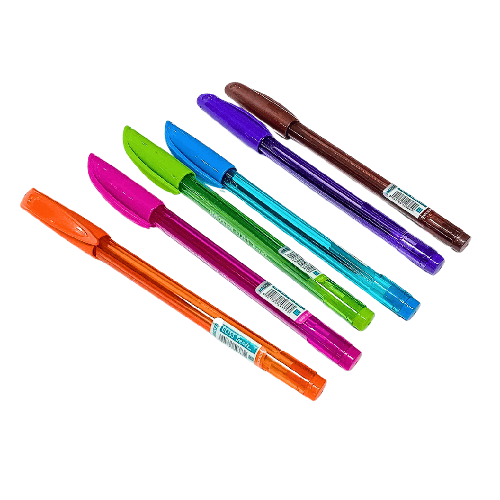 STYLO A BILLE HAUSR GLISS  POCHETTE DE 6 1MM 