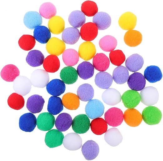 POMPON BOULES COULEURS METALLI BLISTER DE 70 PCS TE4631