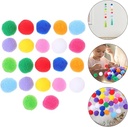 POMPON BOULES COULEURS METALLI BLISTER DE 70 PCS TE4631