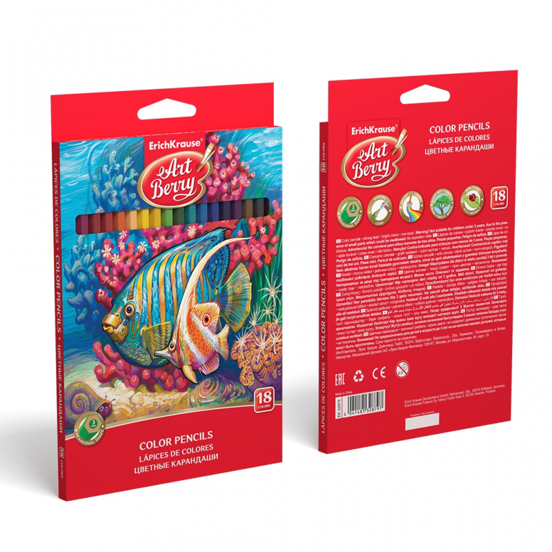 CRAYON COULEURS ART BERRY 18 PCS 32879