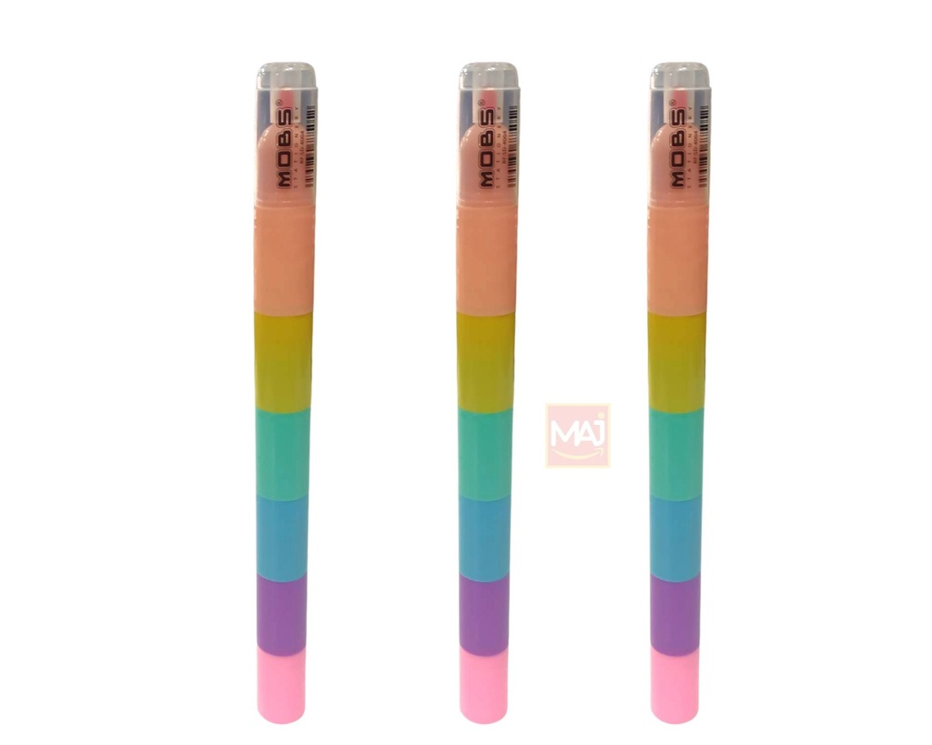 SURLIGNEUR FLUO MOBS 6 COULEUR PASTEL