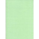 FICHE BRISTOL A4 QUADRILLÉES VERT TECHNO 100F 180G  9132