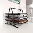 CORBEILLE A COURRIERS TECHNO METALLIQUE 3 ETAGES TE5175