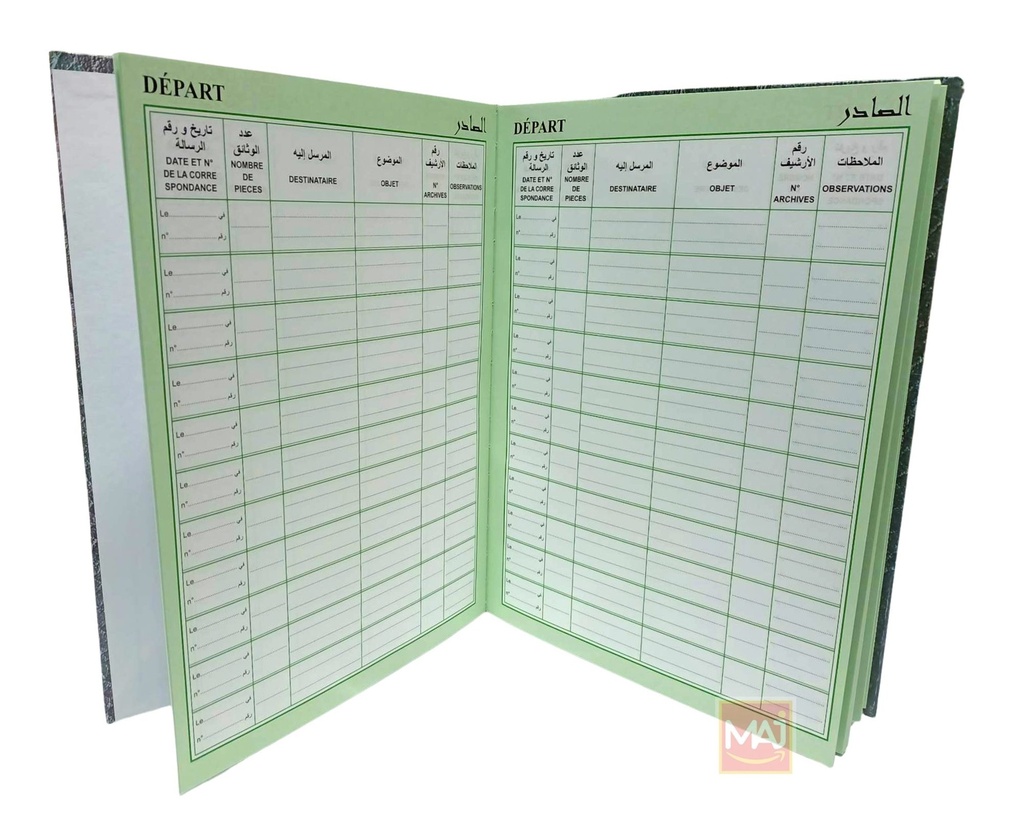 REGISTRE COURRIER DEPART EL HILLAL