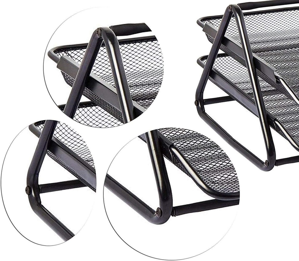 CORBEILLE A COURRIER METALLIQUE 2 ETAGE KORTAS M1101