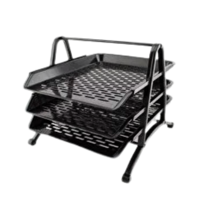 CORBEILLE A COURRIER VERSAL EN METAL 3 ETAGES VR117