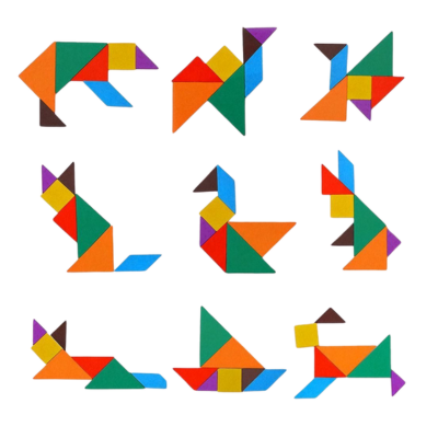 TANGRAM 4 SHAPES 