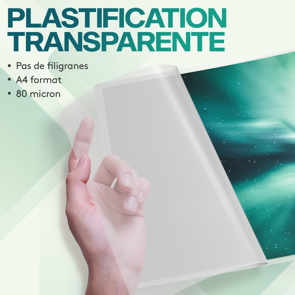 POCHETTE PLASTIFICATION FROG A4 80 MIC SB2021