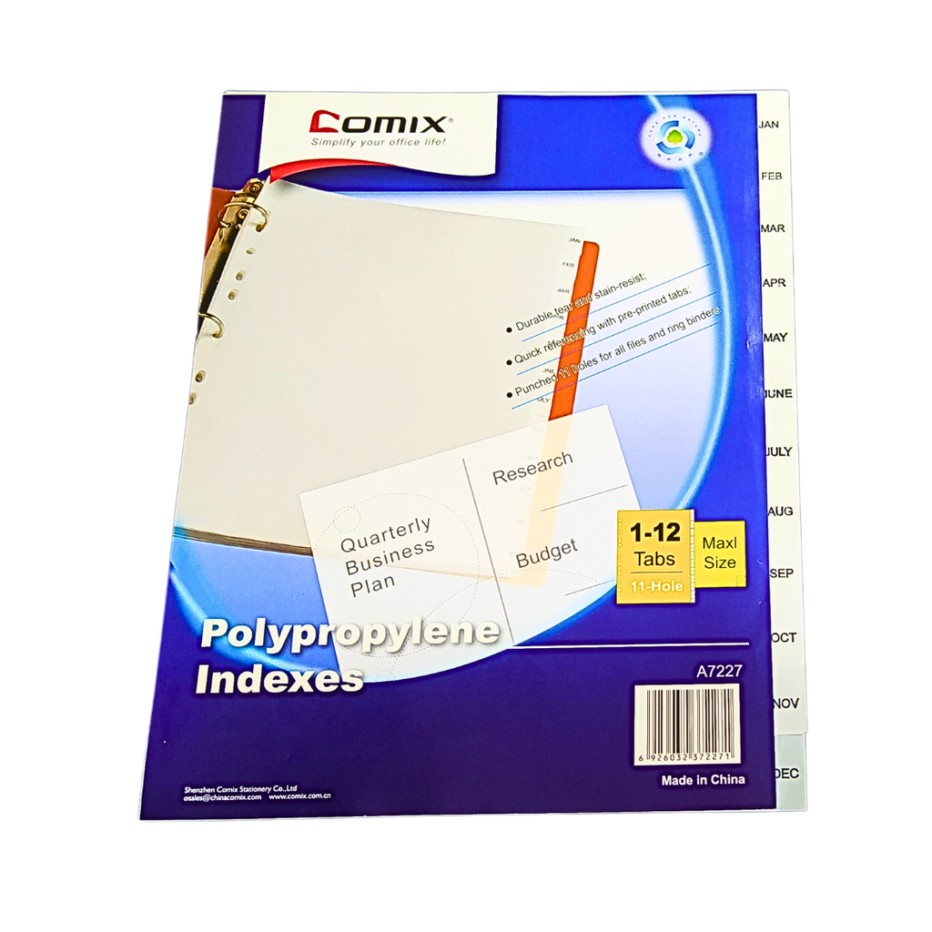 INTERCALAIRE COMIX 1-12 MOIS