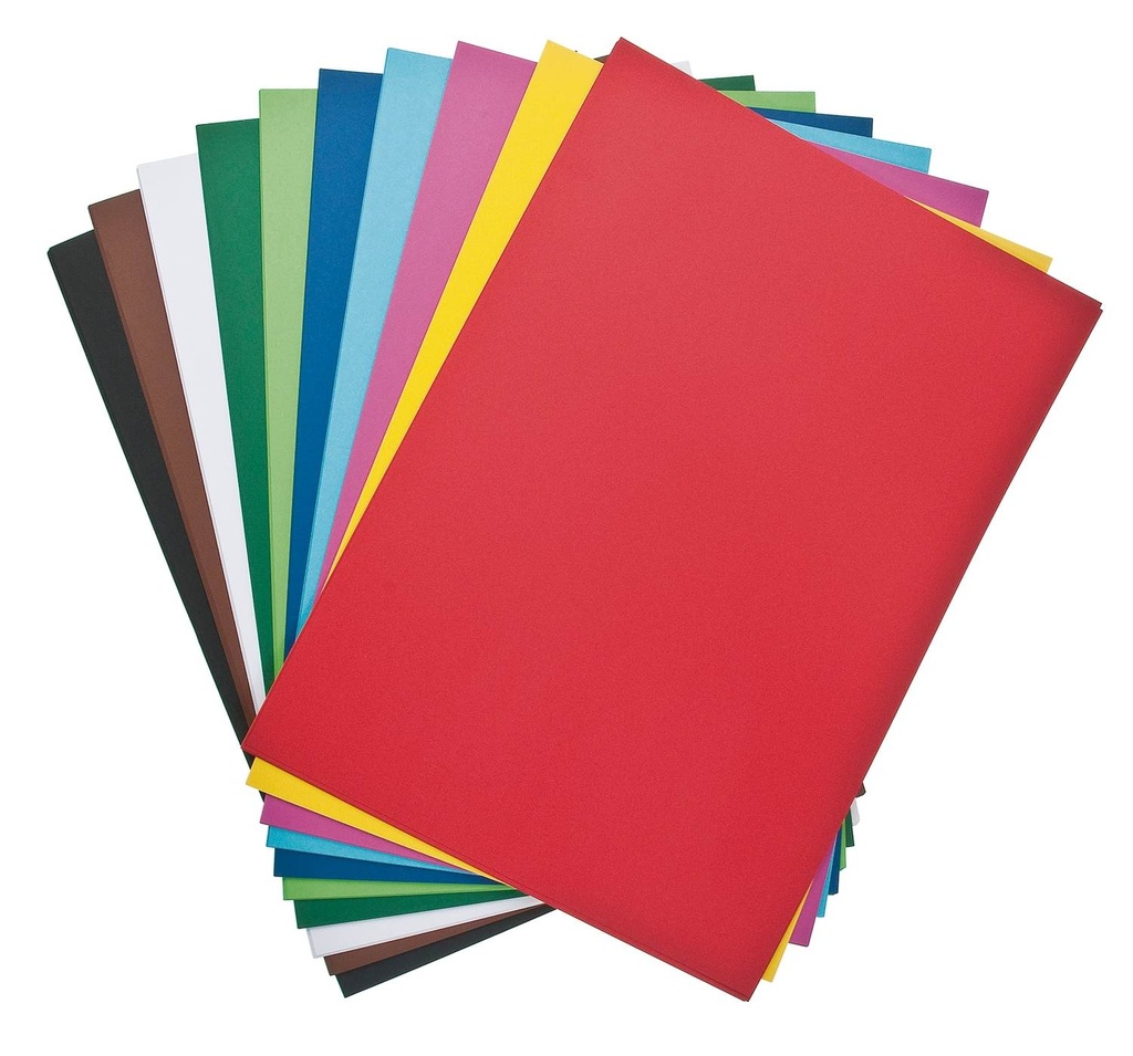 PAPIER DESSIN ATLAS  A2 COULEURS 120GR
