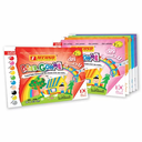 PAPIER GOMME BRILLANT AUTOCOLLANT TECHNO 10 COULEUR 9135