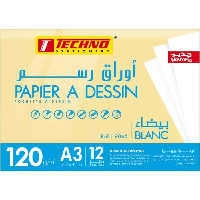 POCHETTE DESSIN TECHNO  A3 120G 9065