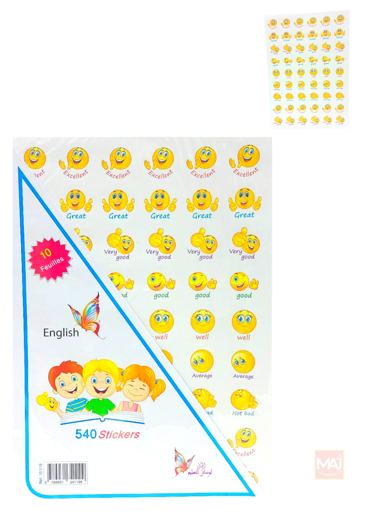 STICKERS SMAIL EN ANGLAIS 
