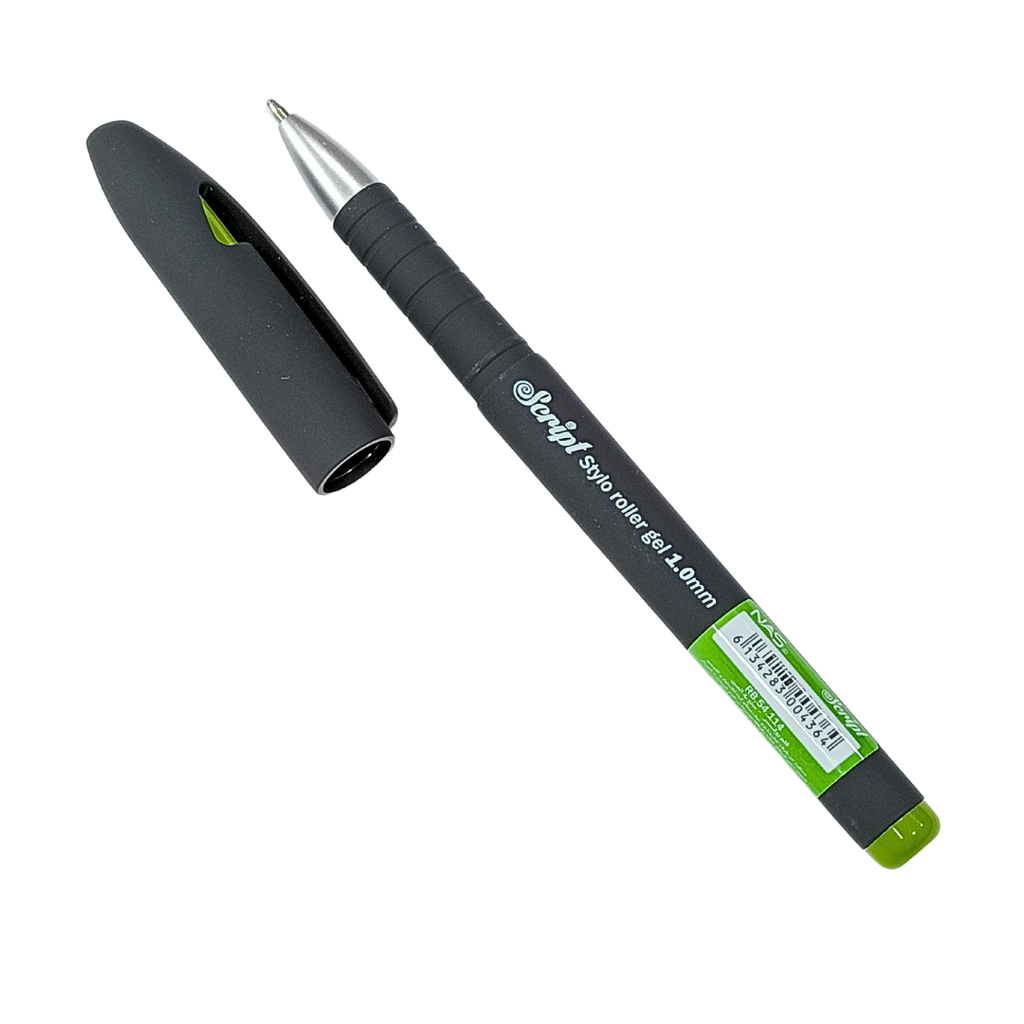 STYLO GEL NAS SECRIPT VERT 1 MM