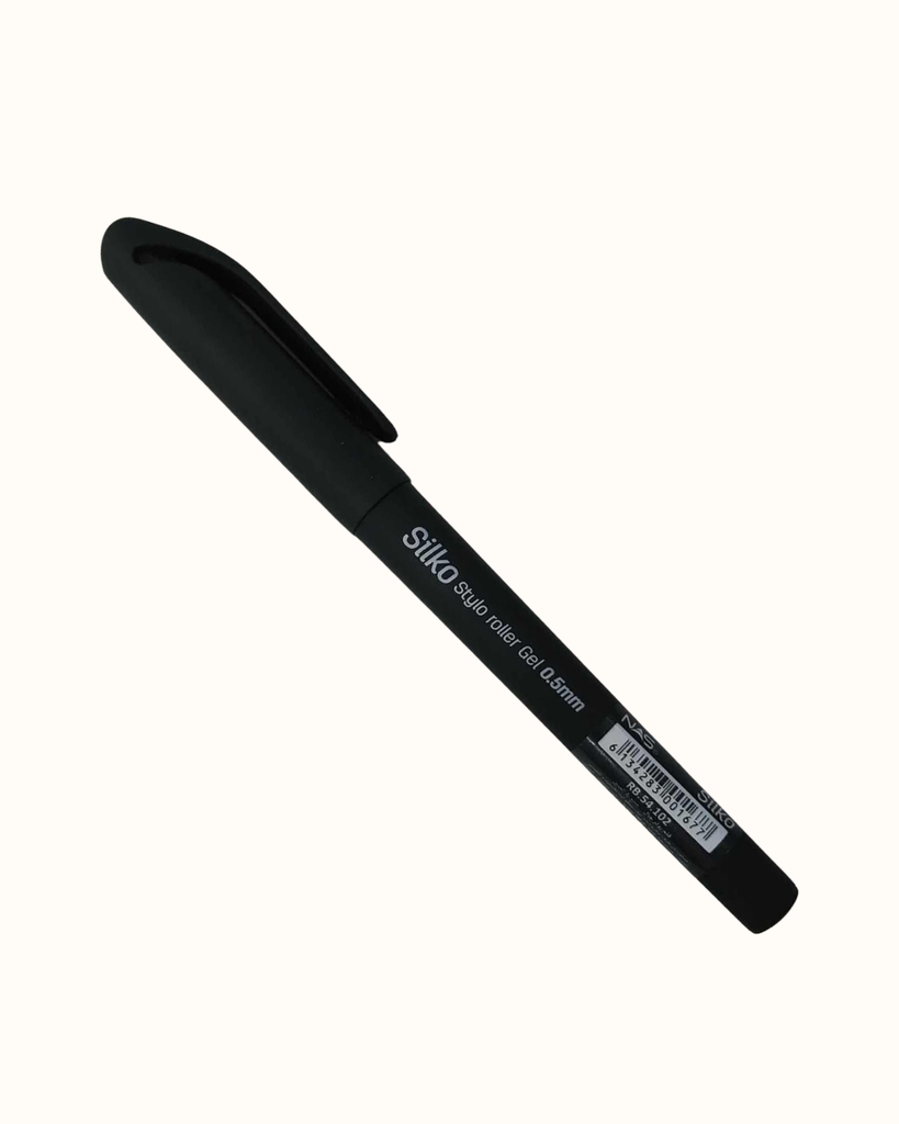 STYLO GEL SILKO 0,5 NOIR