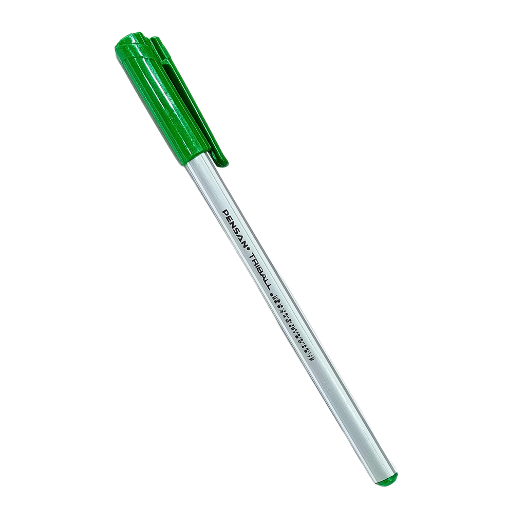 STYLO PENSAN TRIBALL VERT