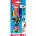 CRAYONS COULEUR MAPED COLORPEPS STRONG 12 CLR