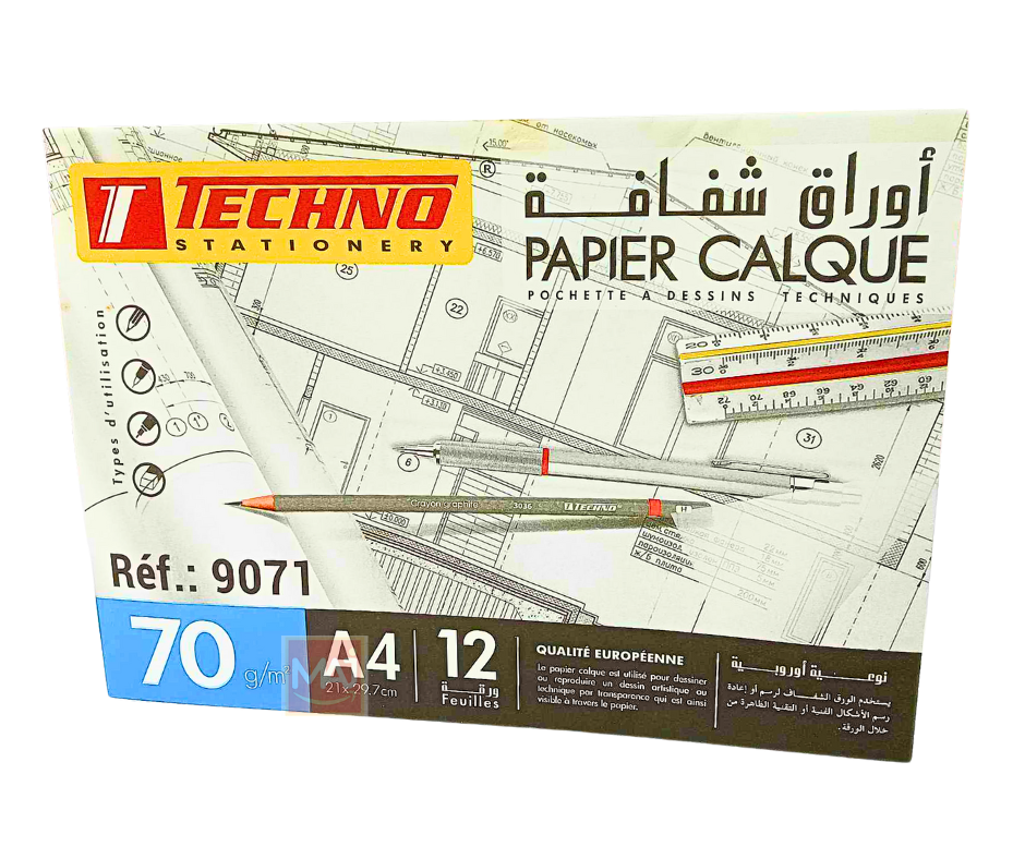 BLOC CALQUE TECHNO 70GM 9071