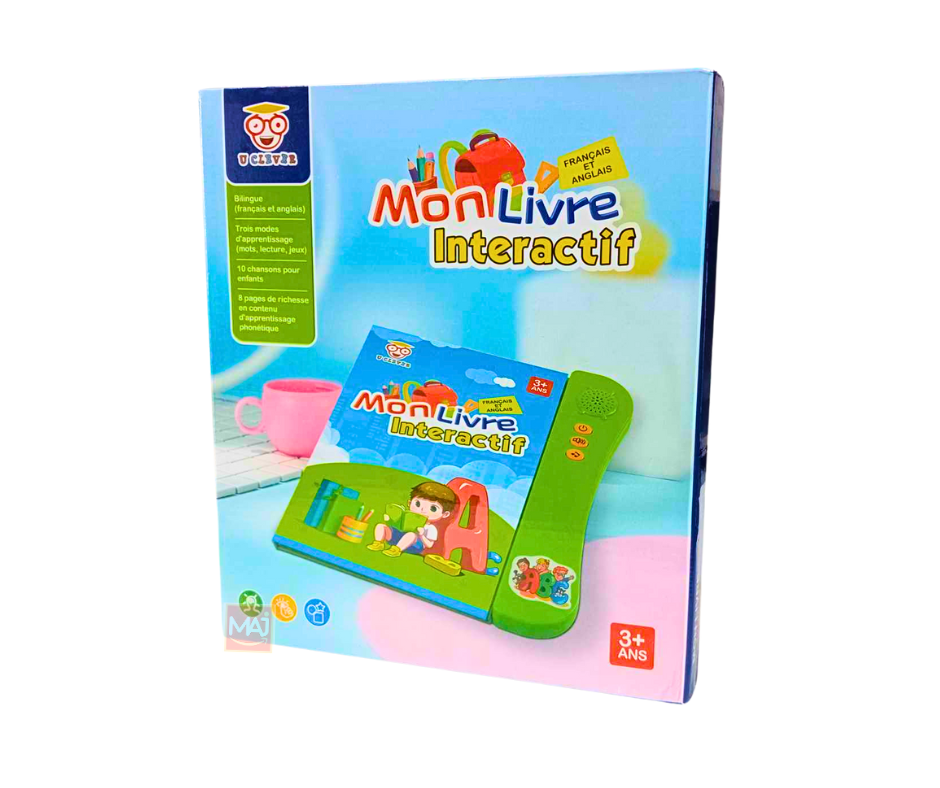 MON LIVRE INTERACTIF FRANÇAIS/ANGLAIS +3 ANS