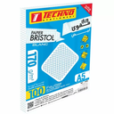 FICHE BRISTOL TECHNO BLANC A5 QUADRILLEES