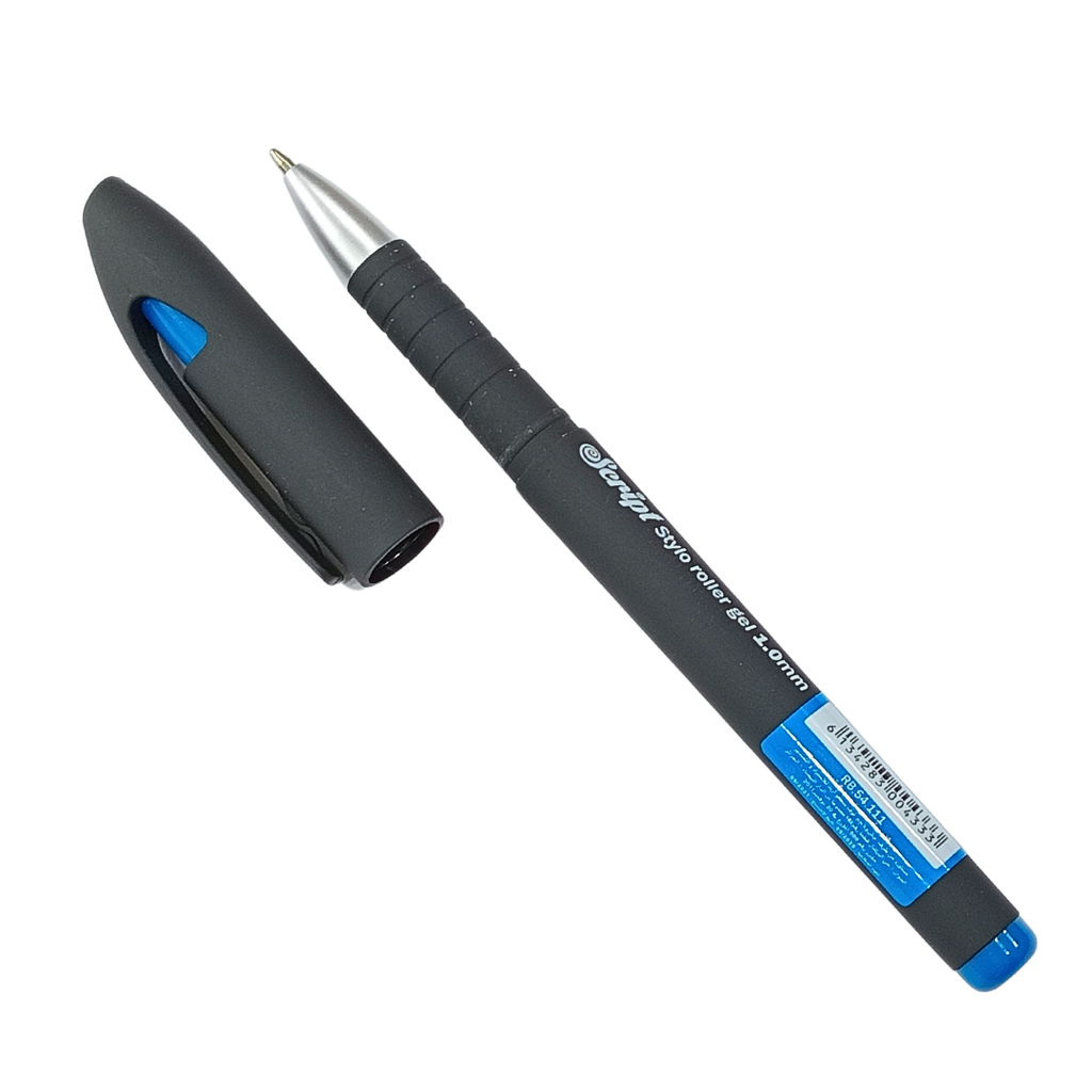 STYLO GEL NAS SECRIPT BLEU 1MM