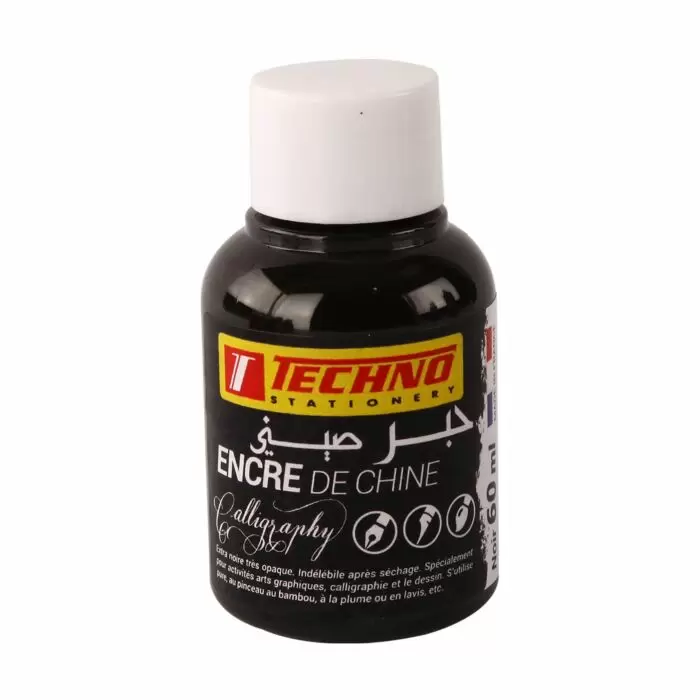 ENCRE DE CHINE TECHNO 60ml NOIR 5612