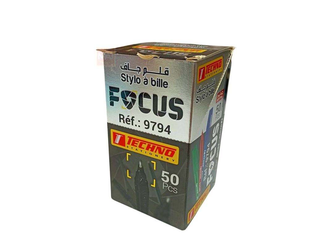 STYLO A BILLE TECHNO FOCUS 1.0 mm NOIR