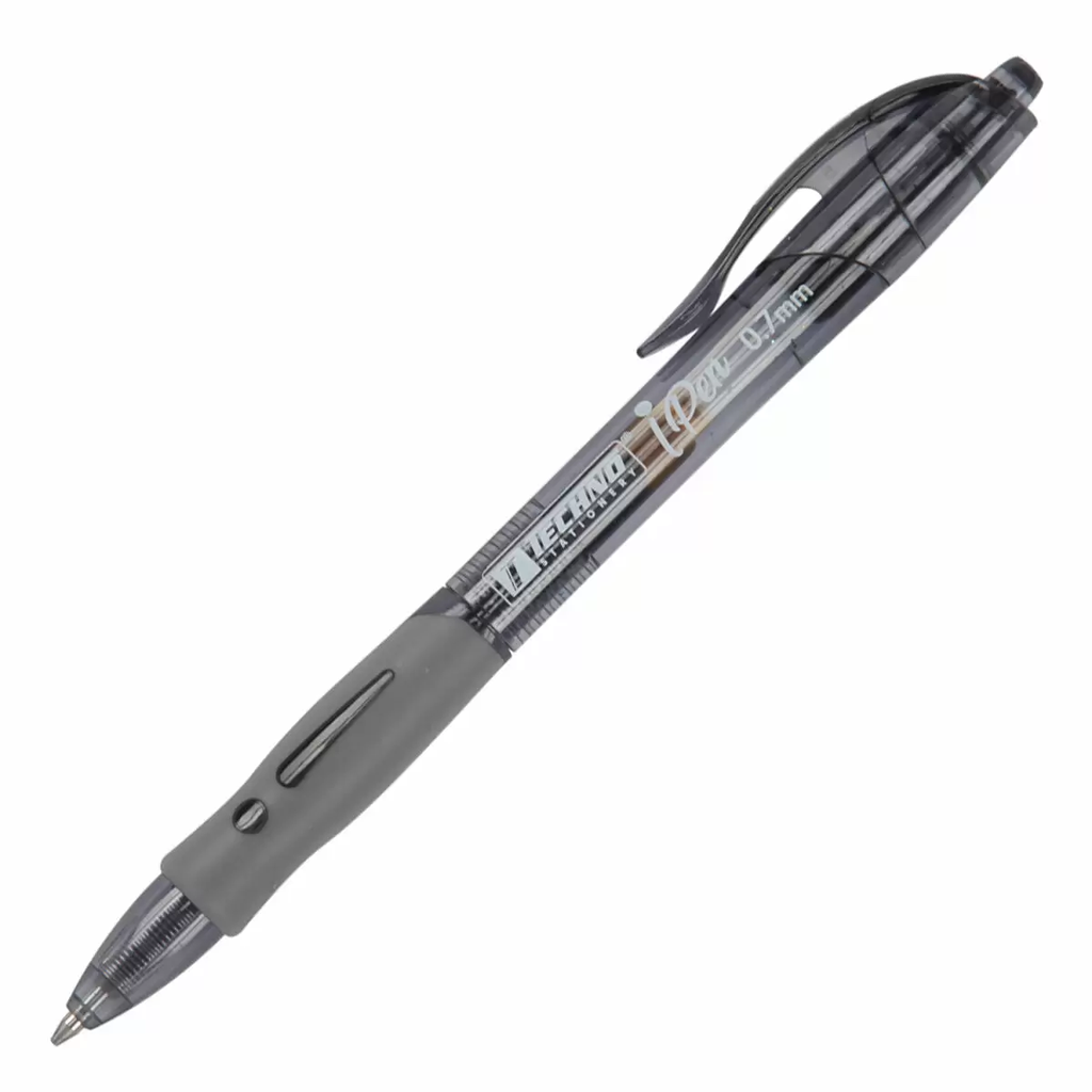 STYLO ENCRE GEL TECHNO RETRACTABLE NOIR I-PEN E 0.7mm