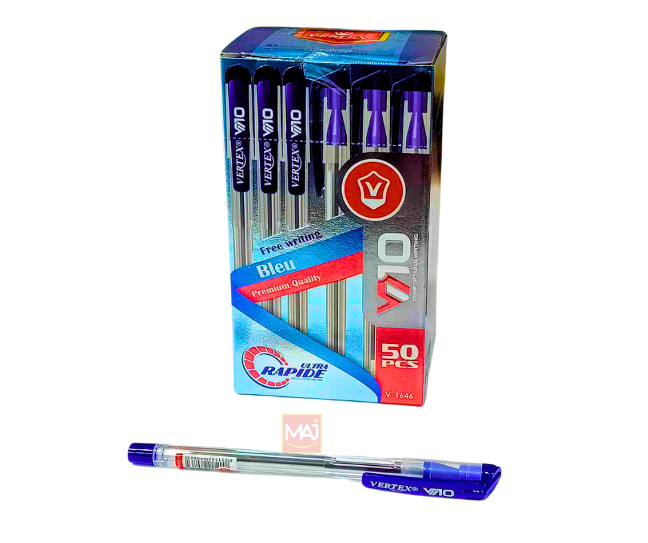 STYLO VERTEX V10 BLEU V1646B