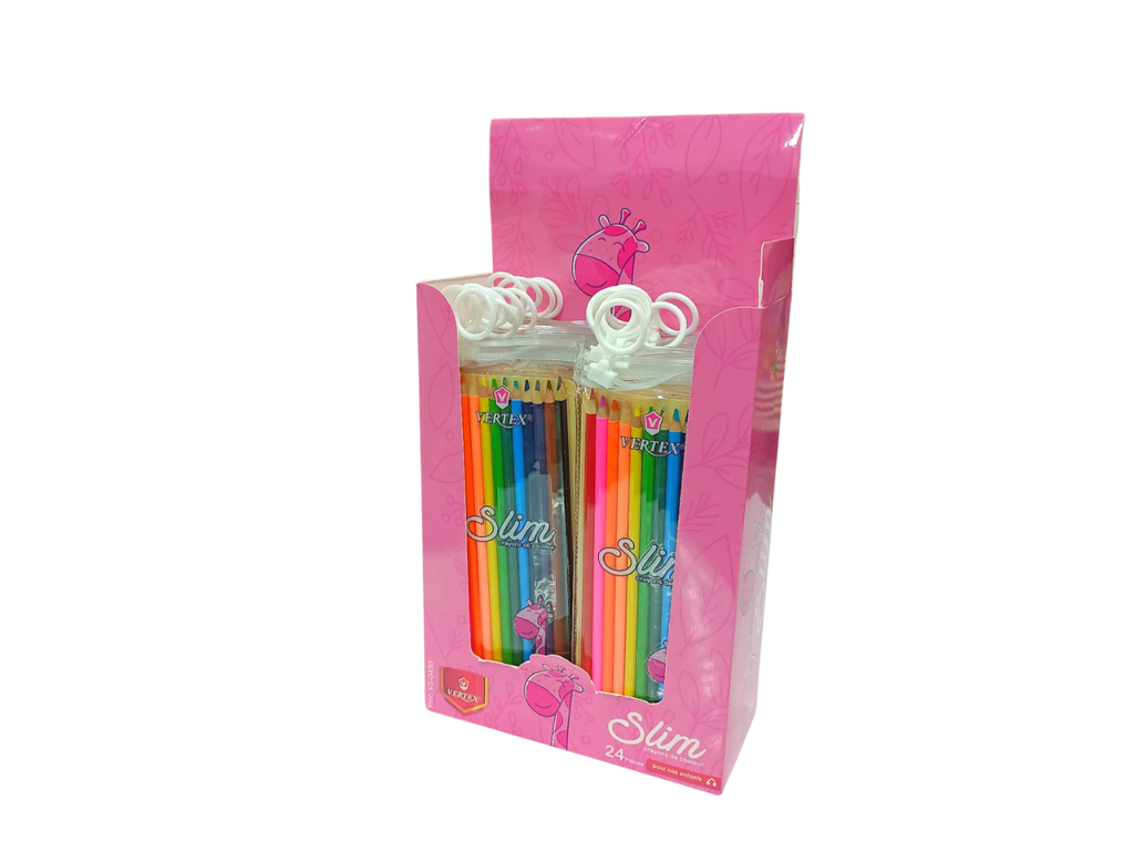 CRAYON COULEUR VERTEX SLIM 12PC