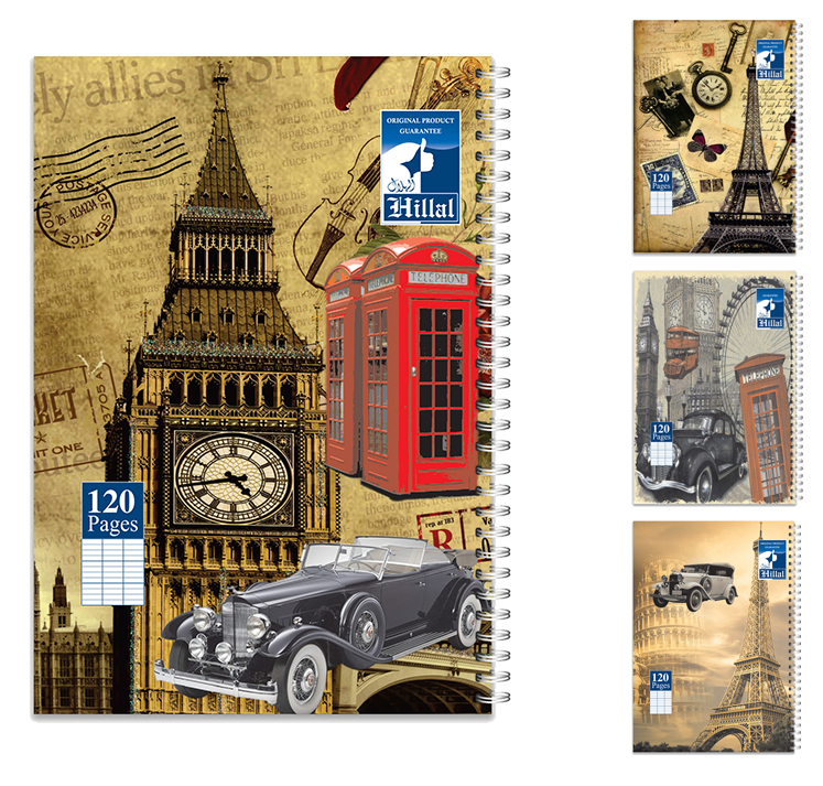 CAHIER HILLAL SPIRAL 120P