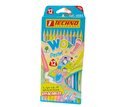 CRAYONS COULEURS TECHNO WOW PASTEL EFFACABLES DE 12PCS