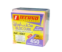 BLOC CUBE TECHNO COULEUR AVEC SUPPORT  TE9367