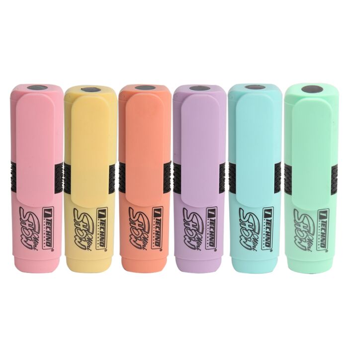 SURLIGNEUR TECHNO PASTEL MINI EN PRESENTOIR TE5654